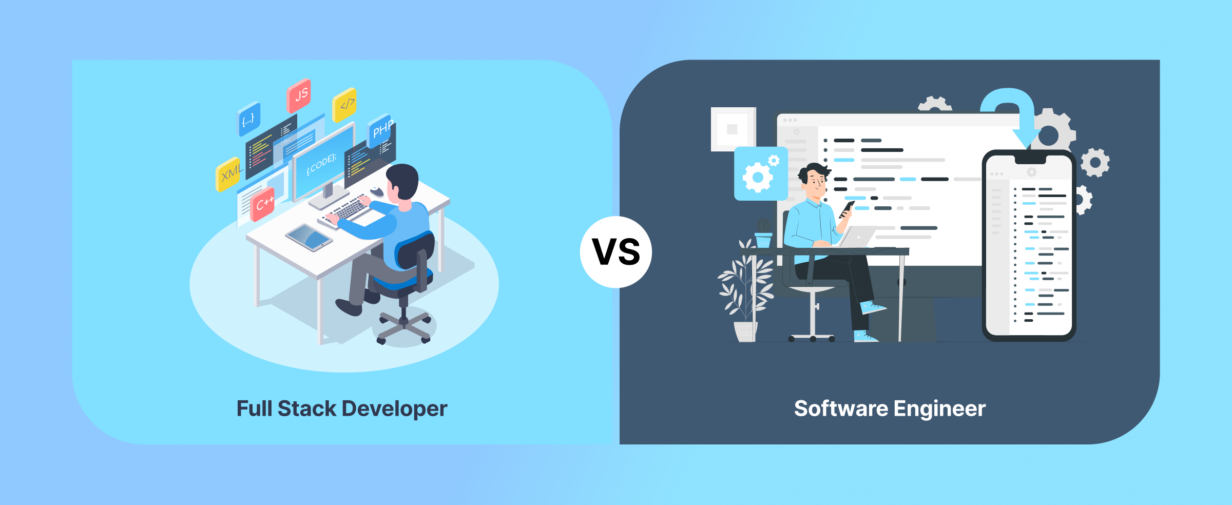 Difference between a Full Stack Developer and a Software Engineer